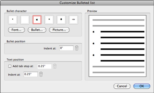 How To Add Space After Bullet In Word For Mac